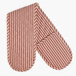 Striped 100% Cotton Double Oven Glove – Heat Resistant with Hanging Loop | Beautiful Rose
