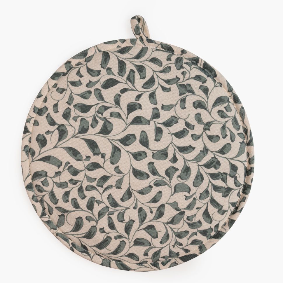 Scroll 100% Cotton Hob Cover with Terry Towelling Base | Lovable Blue