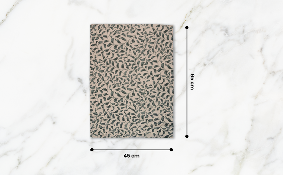 Scroll 100% Cotton Set of 2 Reusable Cloth Tea Towels with Hanging Loop | Lovable Blue